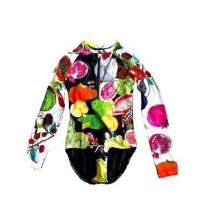 Christian Lacroix Swiminista Long Sleeve One Piece Rashguard size 6‎